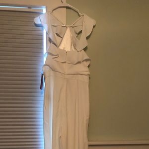 White jumpsuit - Monique Lhuillier